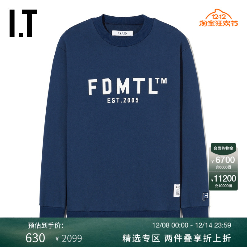 ITFDMTL合身圆领卫衣活力休闲