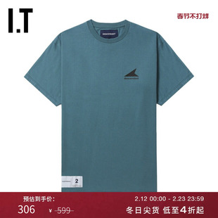 IT DESCENDANT男装基础短袖T恤新款舒适休闲logo装饰半袖STM05SMN