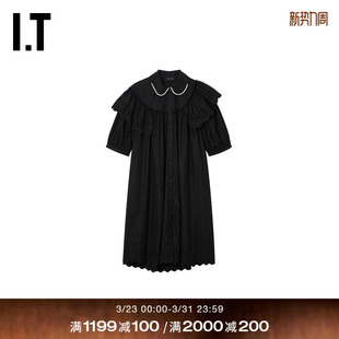 短袖 Rocha女装 衬衫 新款 7445TBXQ 荷叶边拼接宽松裙装 Simone