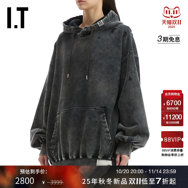 ITMiharaYasuhiro廓形连帽卫衣