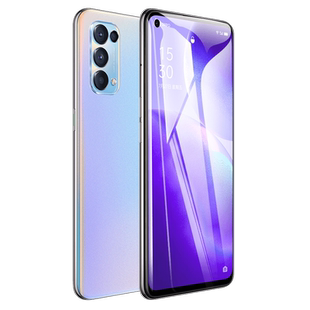 适用opporeno5钢化膜reno5k防窥全屏覆盖reon5手机k贴膜opopreno5防窥膜0pporeno5全包5g抗蓝光oppo防摔opoo
