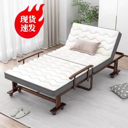 午睡折叠床加厚加固单人超厚办公室躺椅午休乳胶折叠床便携陪护床