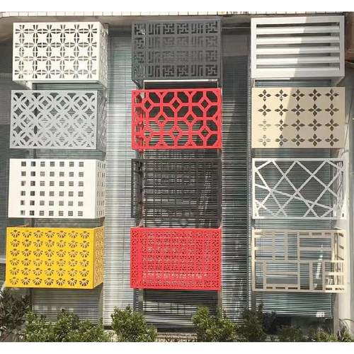 工厂定制铝合金百叶窗空调外机罩防雨防晒外机床包格栅护栏定做