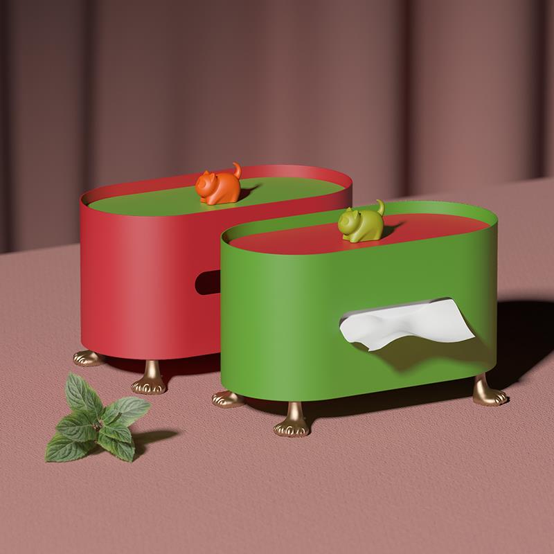 [空之喵喵]猫爪网红纸巾盒客厅家用轻奢创意抽纸盒茶几餐桌纸抽盒