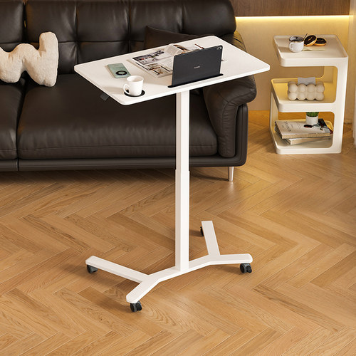 气动升降桌移动书桌床边桌沙发桌多功能工作台家用桌子办公电脑桌