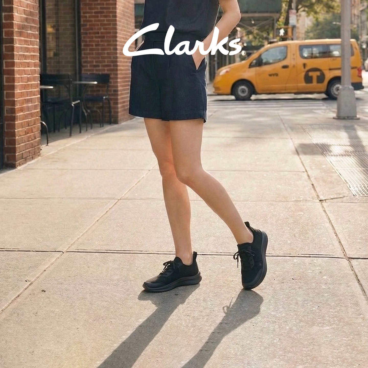 Clarks其乐Solevana Tie云步新品女鞋透气厚底运动休闲深口缓震鞋