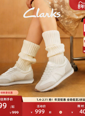 Clarks其乐Calo Run女鞋新款轻盈舒适透气跑鞋简约百搭运动休闲鞋