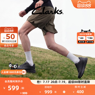 Clarks其乐Elwick Lace男鞋经典复古黑武士鞋潮流休闲百搭运动鞋