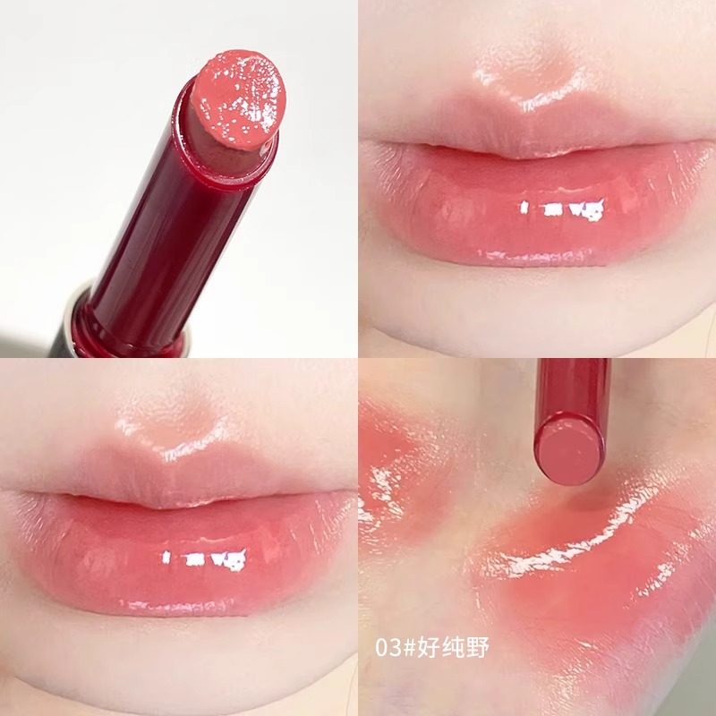 直接嫩到我心巴了！固体唇蜜 水润嘟嘟玻璃唇镜面口红 自然持久女