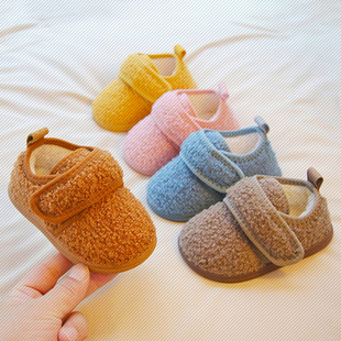 儿童棉拖鞋男童冬季宝宝室内防滑毛毛家居保暖女童包根小孩子