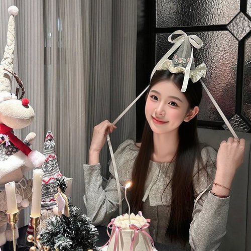 公主高级头饰女孩周岁生日帽发夹