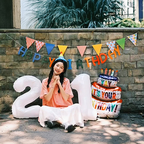 生日写真氛围感拍照道具场景布置