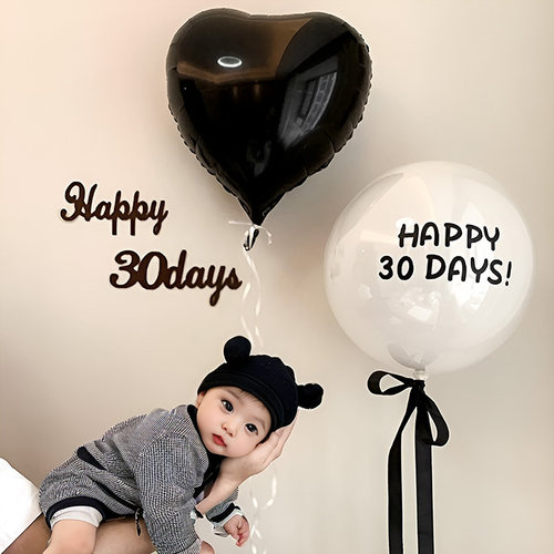 满月百天拍照道具布置装饰