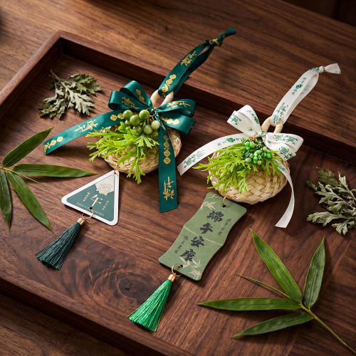 端午节挂件手工竹编蒲扇挂饰