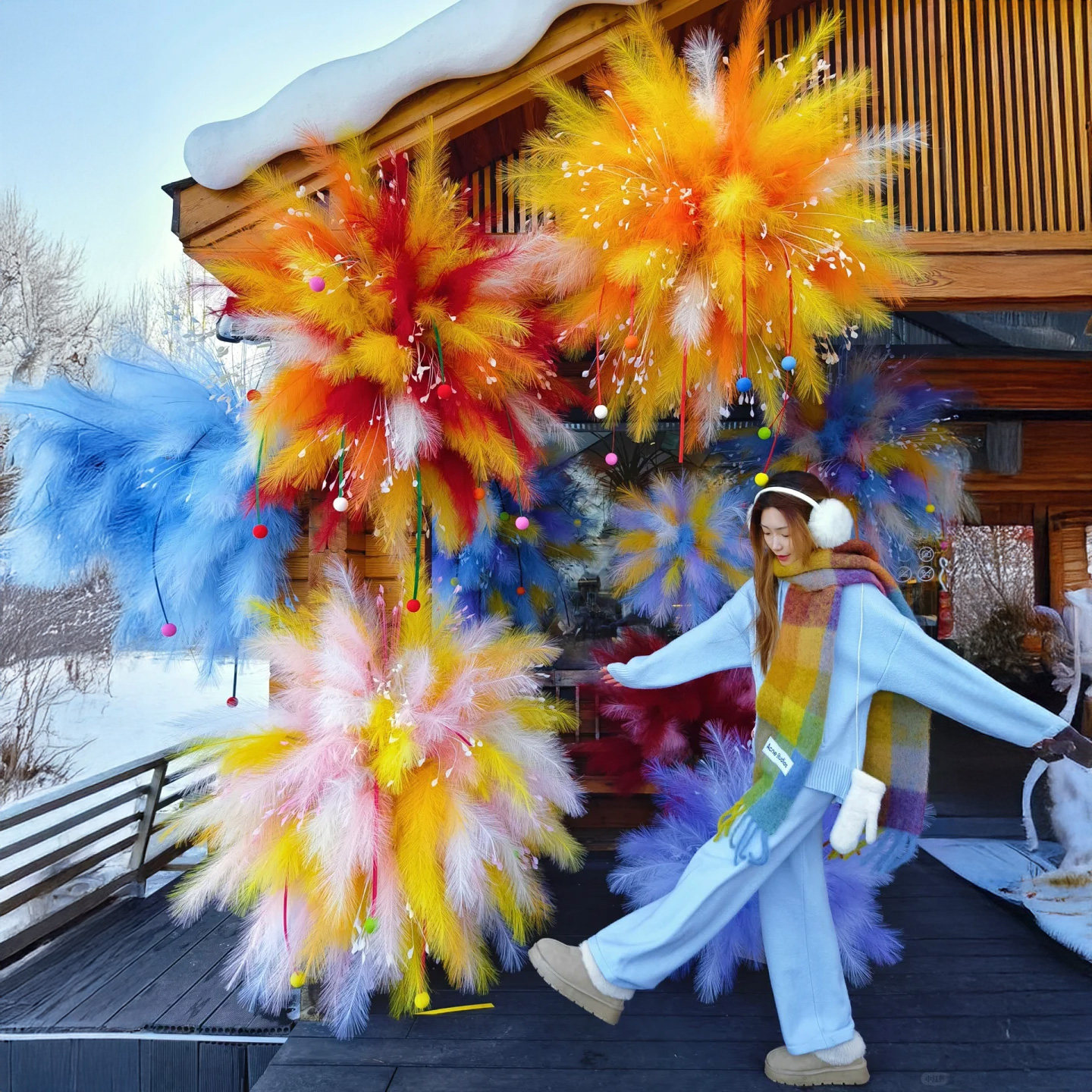 2026春节马年新年商场服装店铺烟花球场景过年仪式感布置春节装饰,节庆用品/礼品,节日装扮用品,淘宝优惠券,粉丝福利购,淘宝优惠卷