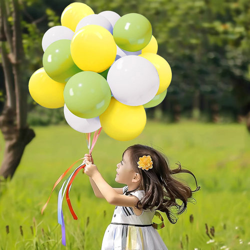 彩色生日装饰马卡龙气球儿童