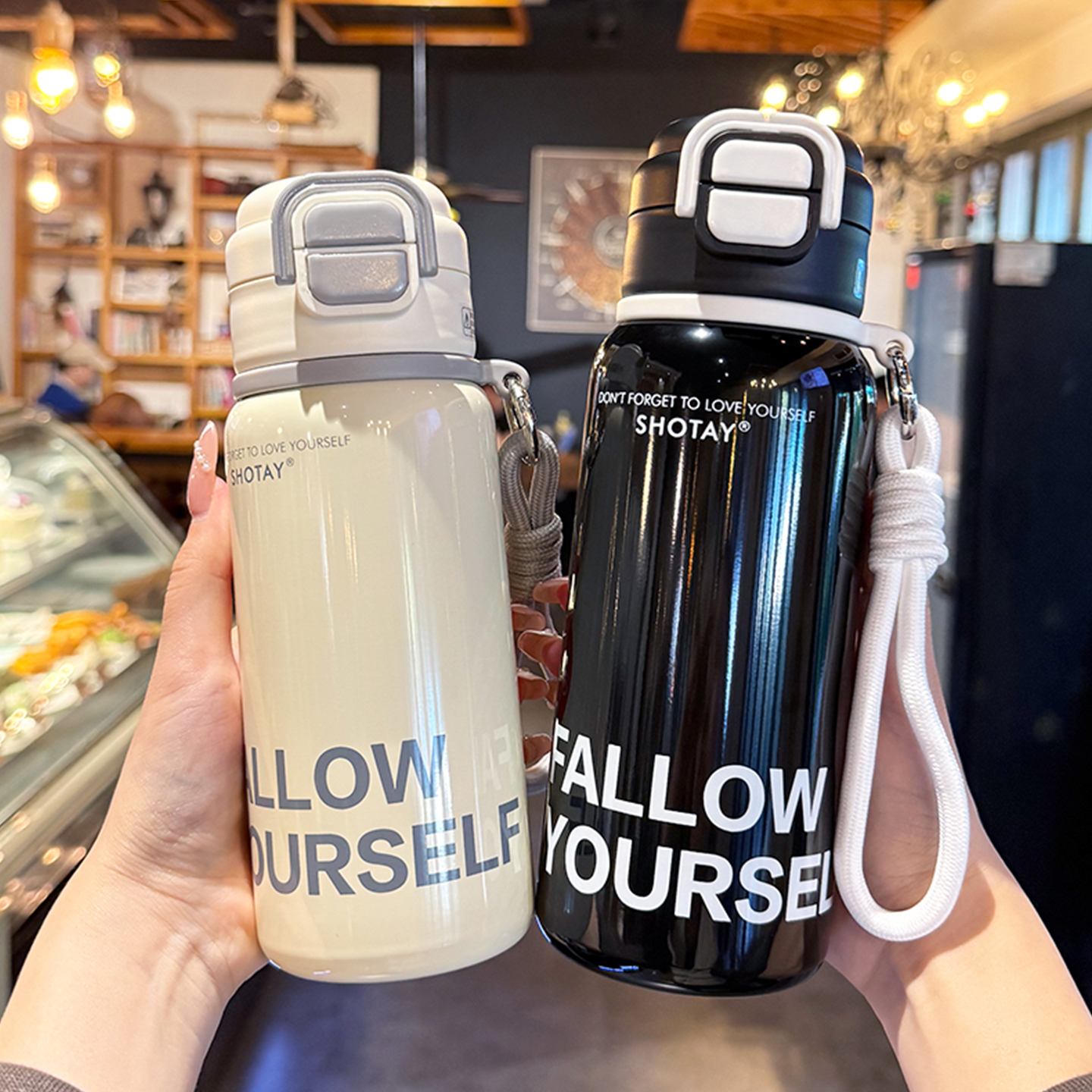 guloo简约保温杯316L不锈钢水杯