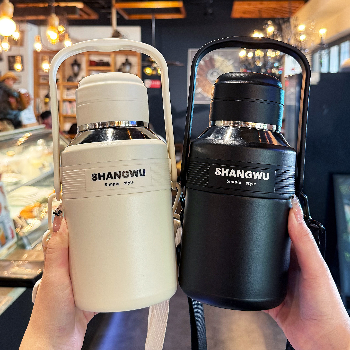 guloo大容量316不锈钢水杯保温杯