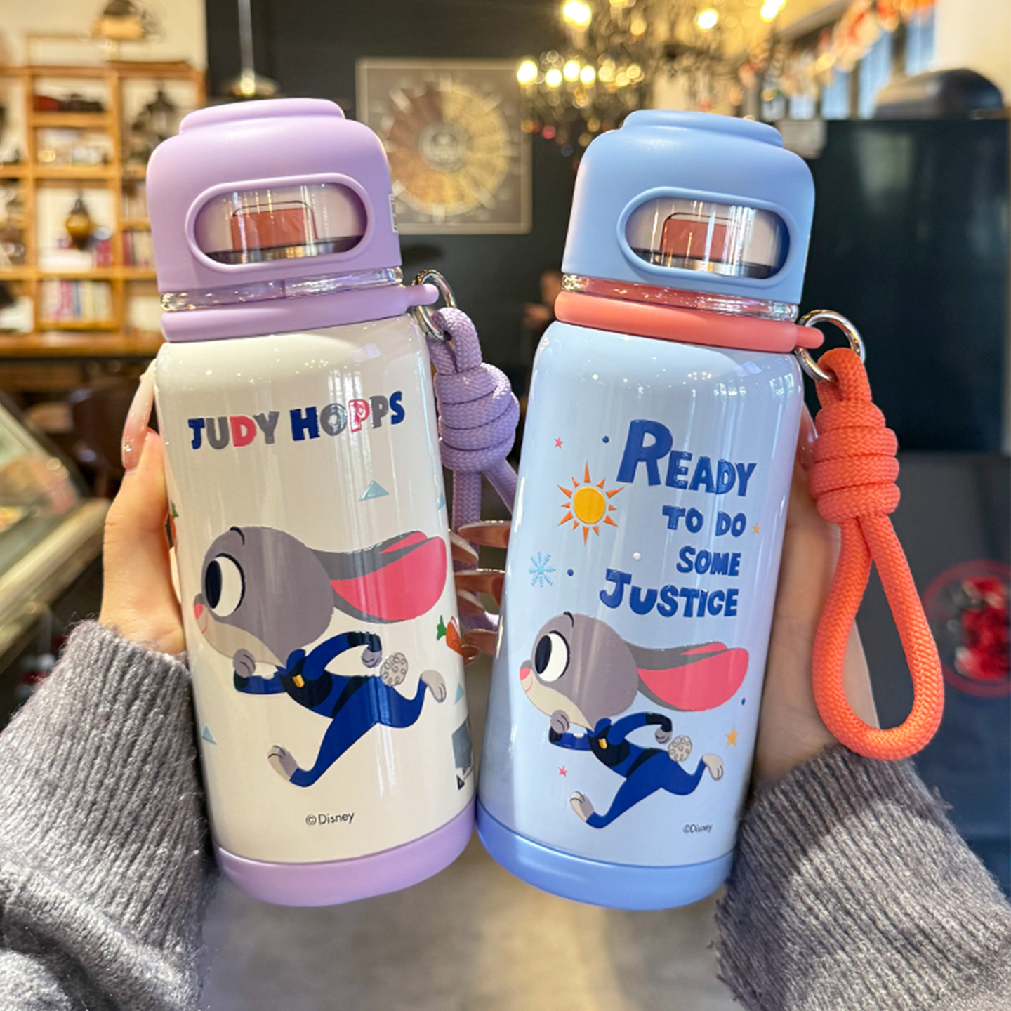 guloo疯狂动物城保温杯316不锈钢