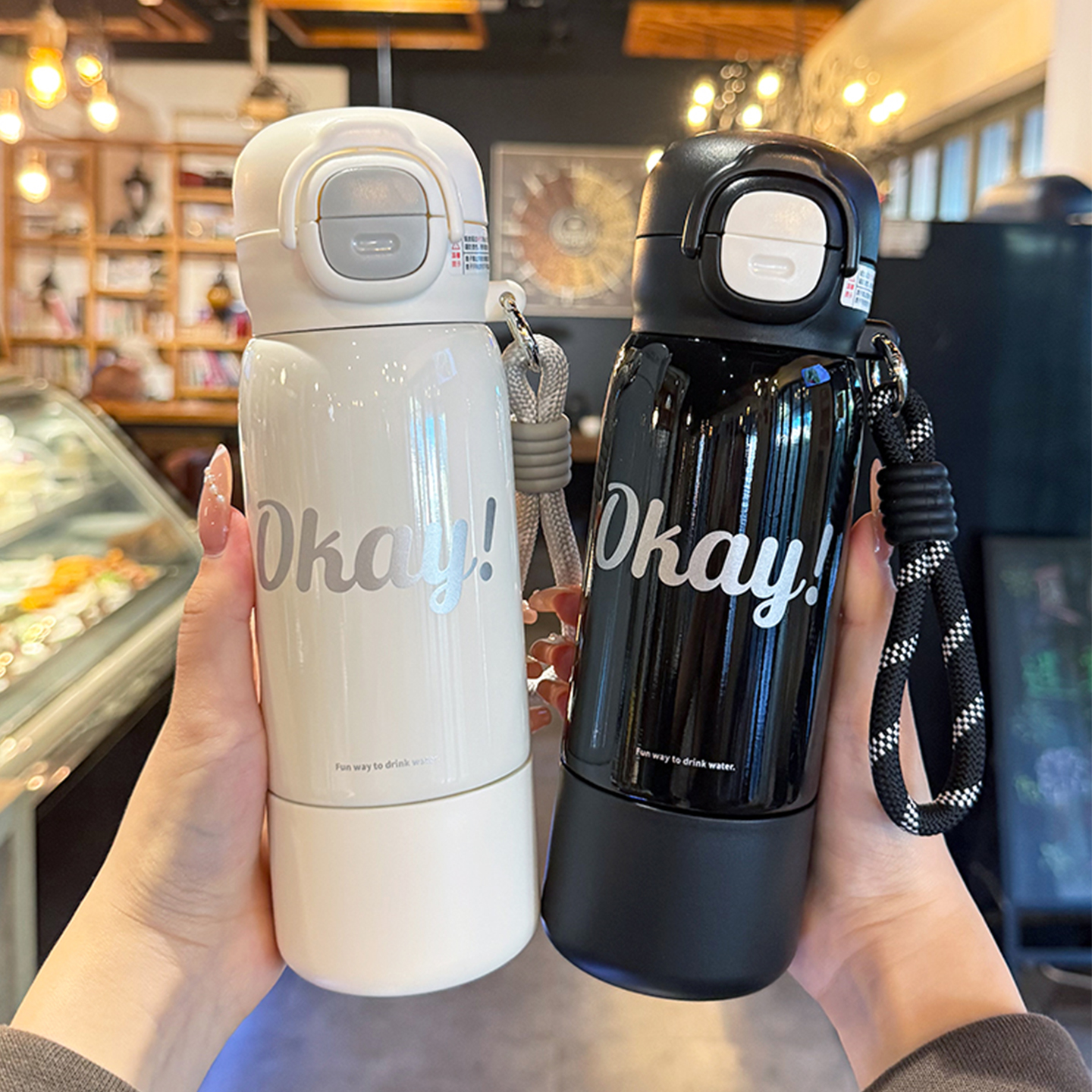 guloo高颜值保温杯316不锈钢水杯