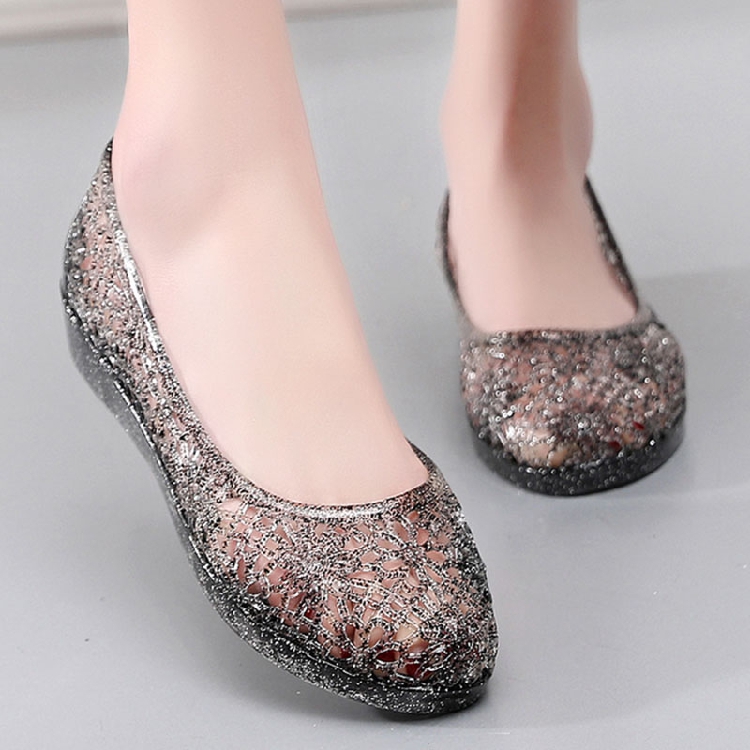 防滑水晶沙滩鞋防滑凉鞋