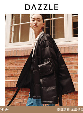 DAZZLE中式地素短款羽绒服