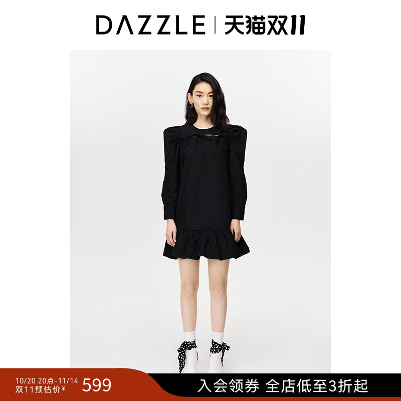DAZZLE连衣裙刘雯同款奥莱娃娃