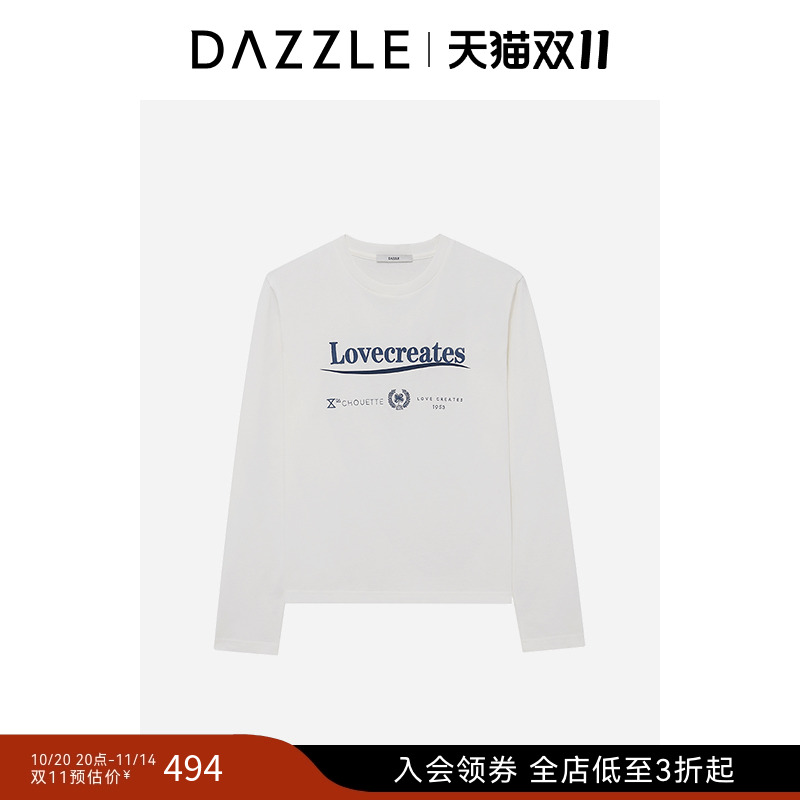 DAZZLE地素套头长袖卫衣