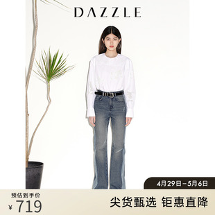 衬衣内搭 女士白衬衫 DAZZLE迪士尼米奇系列 地素奥莱春季