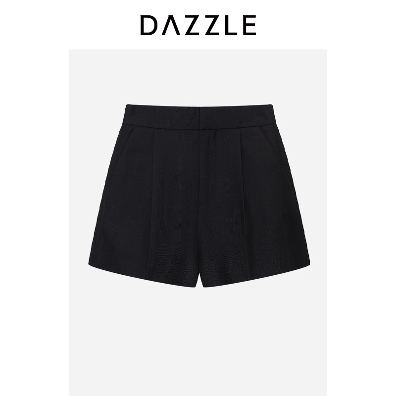 【奥莱专供】DAZZLE 地素奥莱短裤秋季绵羊毛混纺西装短裤图片