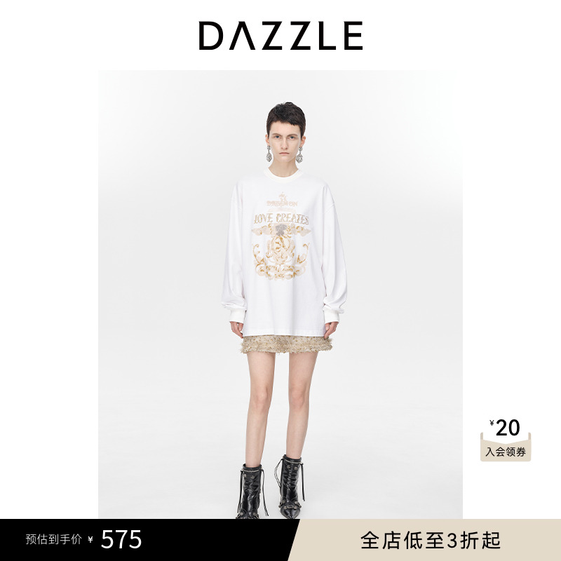 DAZZLE长袖常规印花地素