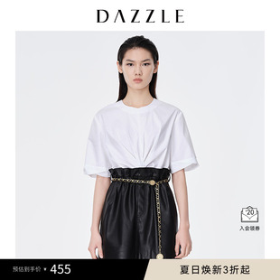 收腰襯衫 DAZZLE地素奧萊 春夏款 可拆式 連衣裙裙子套裝