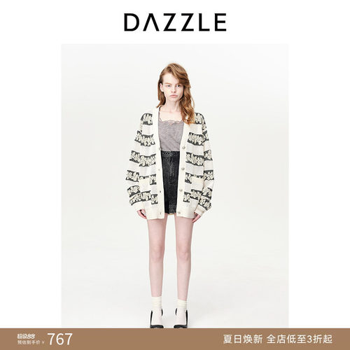 DAZZLE条纹邱天针织毛衫