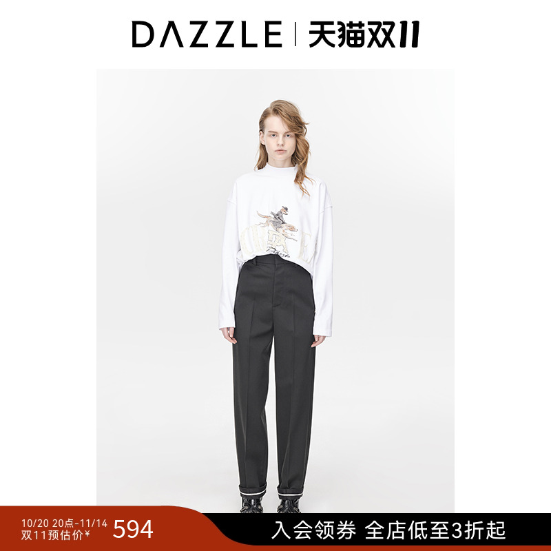 立体刺绣 棉质混纺 简约百搭