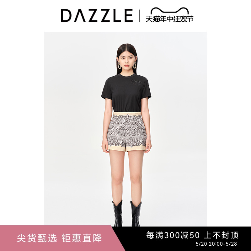 地素小众短袖T恤DAZZLE