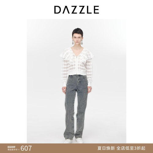 DAZZLE地素针织开衫春秋