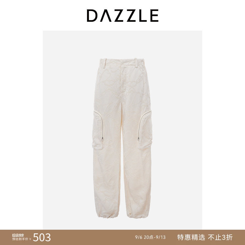 DAZZLE地素提花休闲工装裤图片