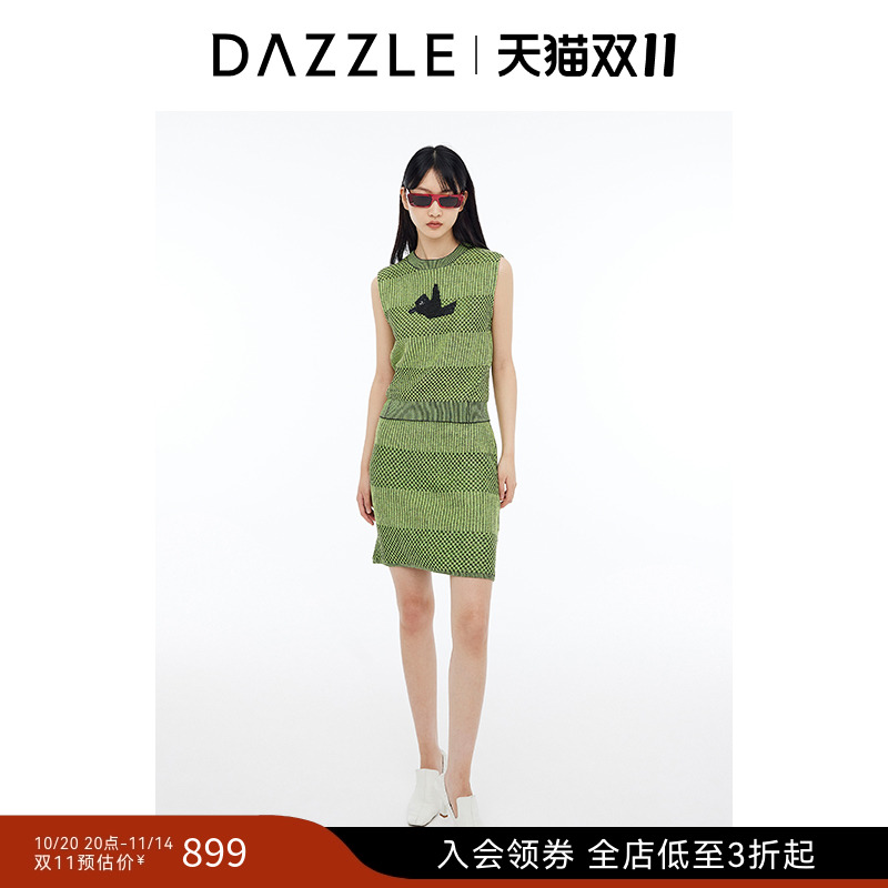 DAZZLE地素小鸟毛衫套装