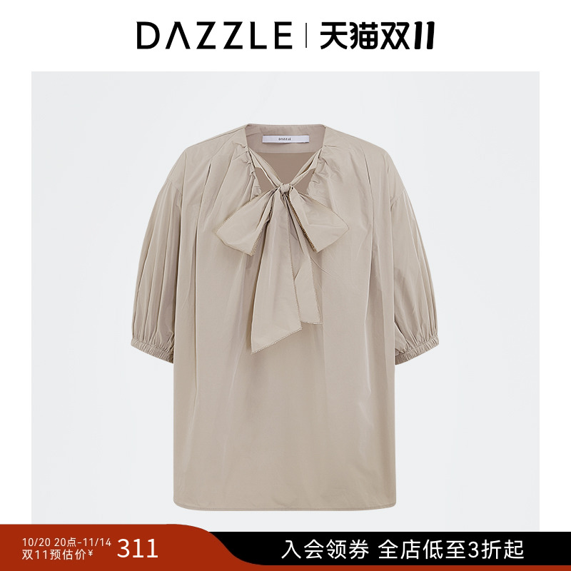 100-聚酯	收口袖	系带设计