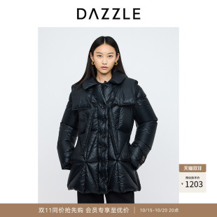 【奥莱】DAZZLE地素奥莱 羽绒服女百搭中长款简约复古外套女