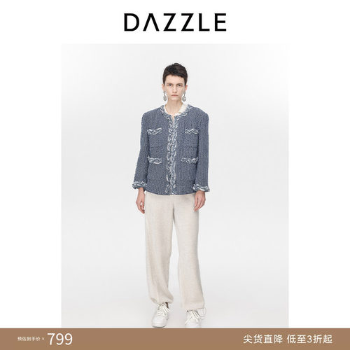 DAZZLE法式复古地素冬季牛仔外套