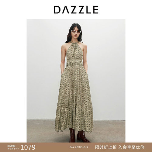 DAZZLE地素挂脖连衣裙