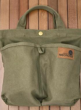 SnowPeak雪峰GS600帆布收纳袋250g长气罐G2G5收纳袋露营杂物收纳