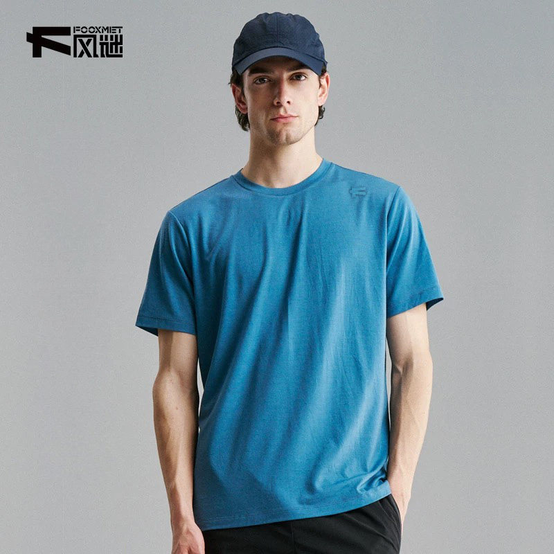 风谜美丽诺羊毛T恤男女同款