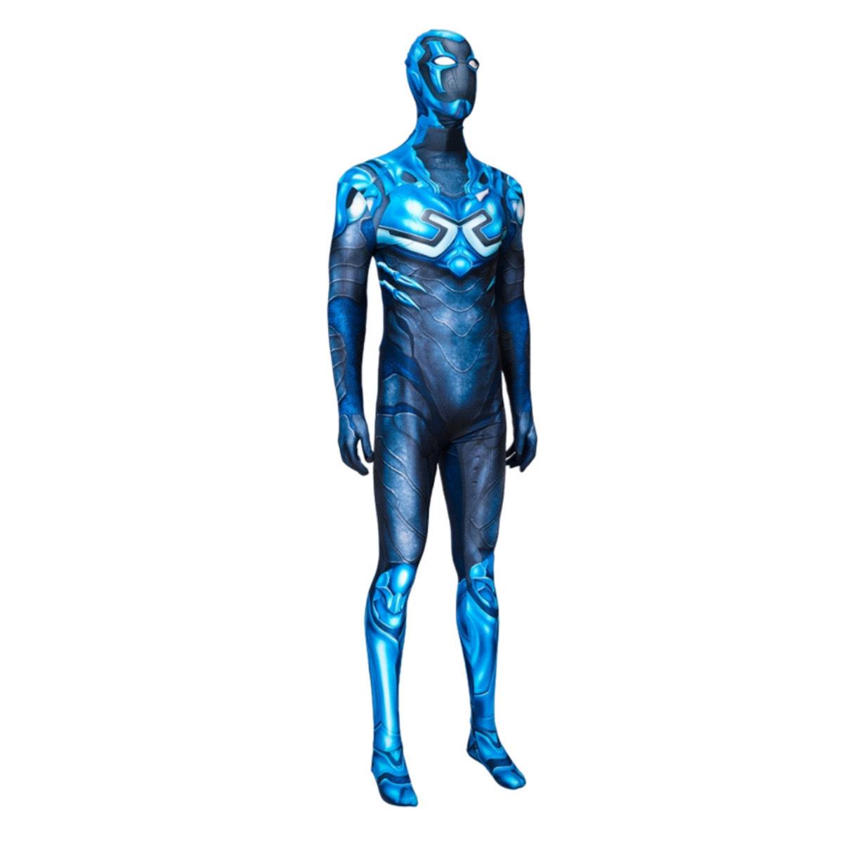 DC漫画cos蓝甲虫连体衣紧身衣BlueBeetle全套cosplay服装