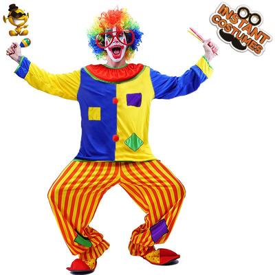 成人男款补丁搞笑小丑服派对衣服万圣节服装舞台装COS分销
