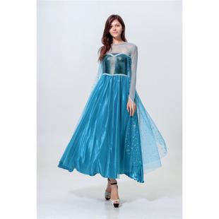 冰雪奇缘成人连衣裙爱莎公主连衣裙Frozen dress 成人礼服裙
