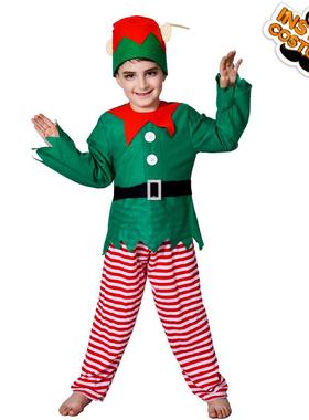 圣诞节儿童套装 圣诞老服装组合 化妆舞会儿童节舞台表演服装