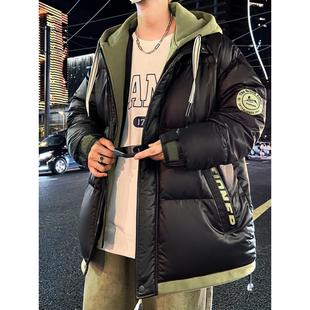 2025新款青少年冬季加厚羽绒服外套男款初中高中学生大童冬装棉衣