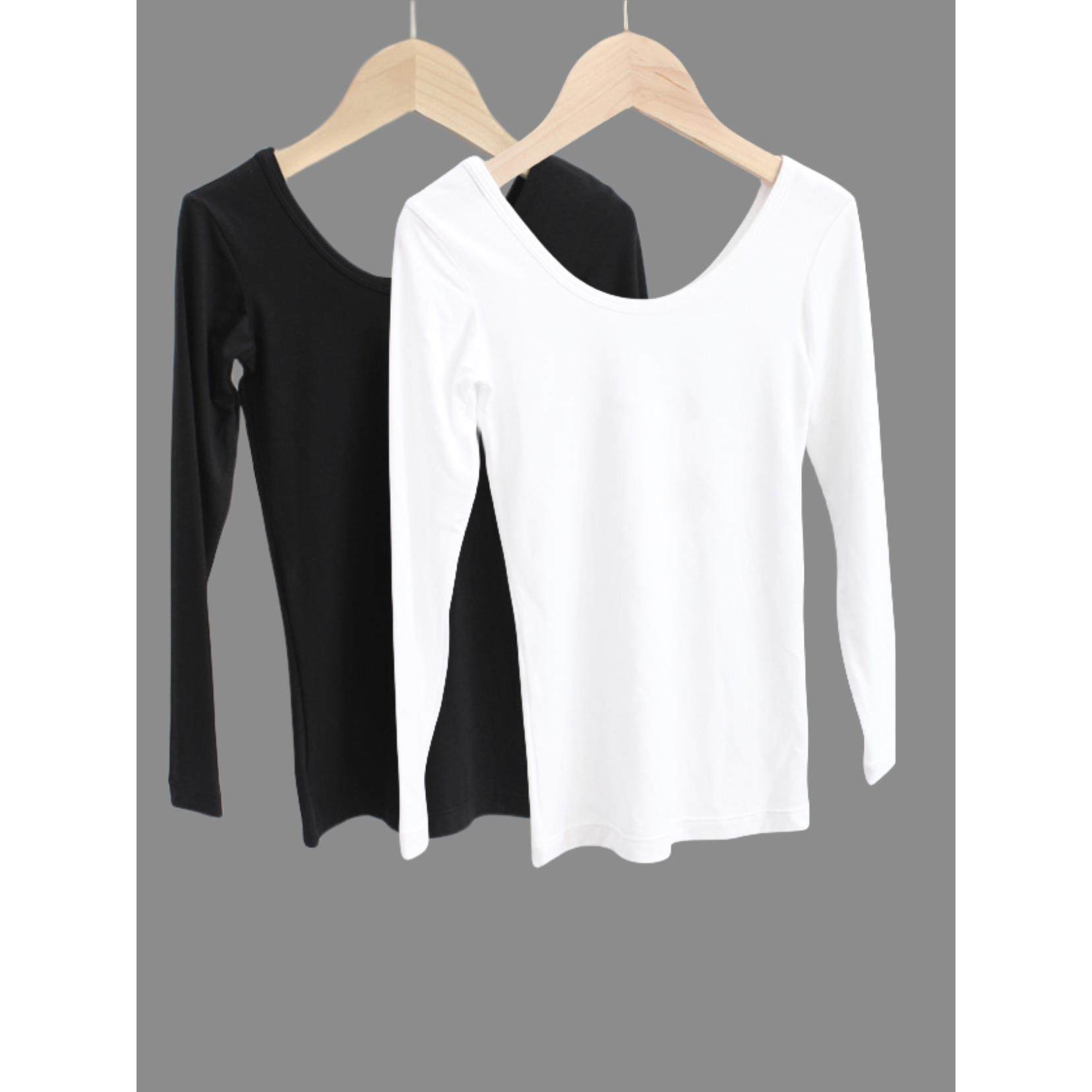 儿童u领下装女孩大领口下装衬衫纯棉舞蹈秋装婴儿汉代内上装白色